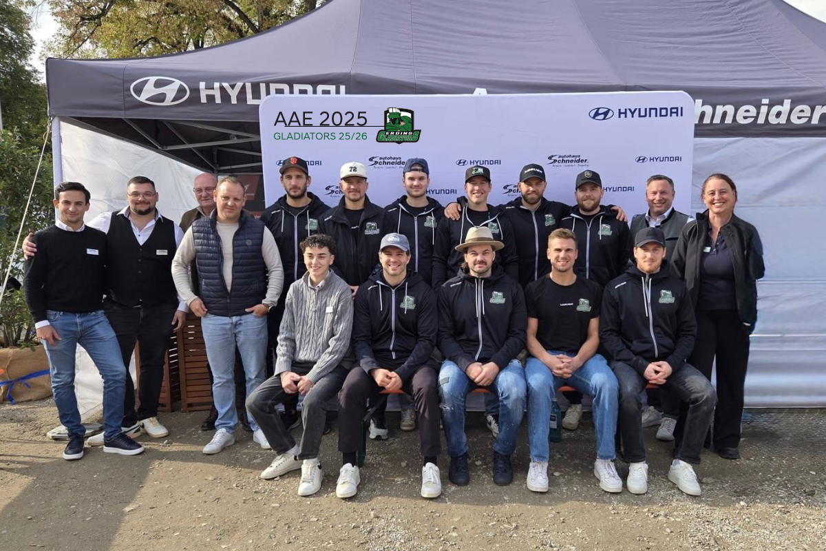 Team von Erding Gladiators und AUtohaus Schneider Team 
