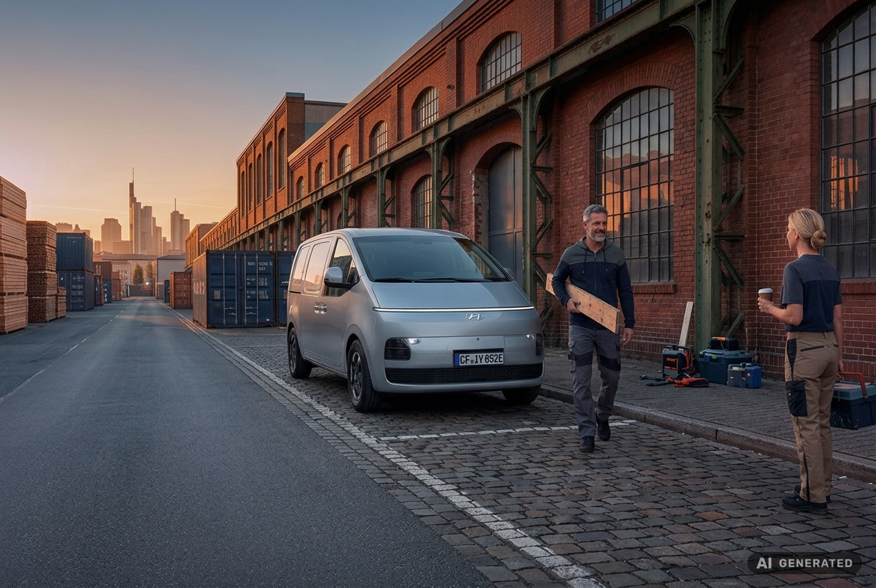 Hyundai STARIA Cargo Elektro beim Laden