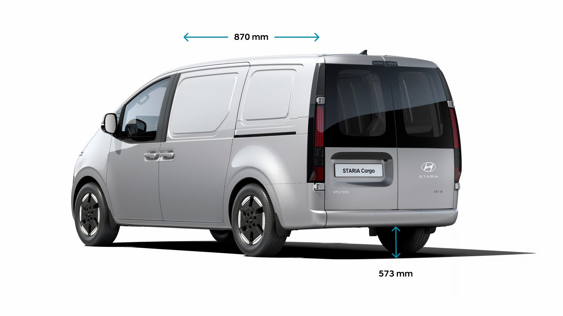 Schiebetür und Ladehöhe des Hyundai STARIA Cargo Elektro