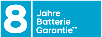 8 Jahre Batterie Garantie